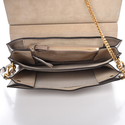 Chloe Calfskin Medium Faye Shoulder Bag Motty Grey 5 of 7