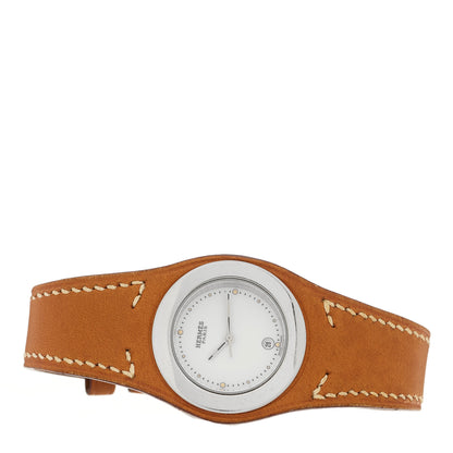 Hermes Stainless Steel Barenia 30mm Harnais Quartz Watch Fauve 2 of 4