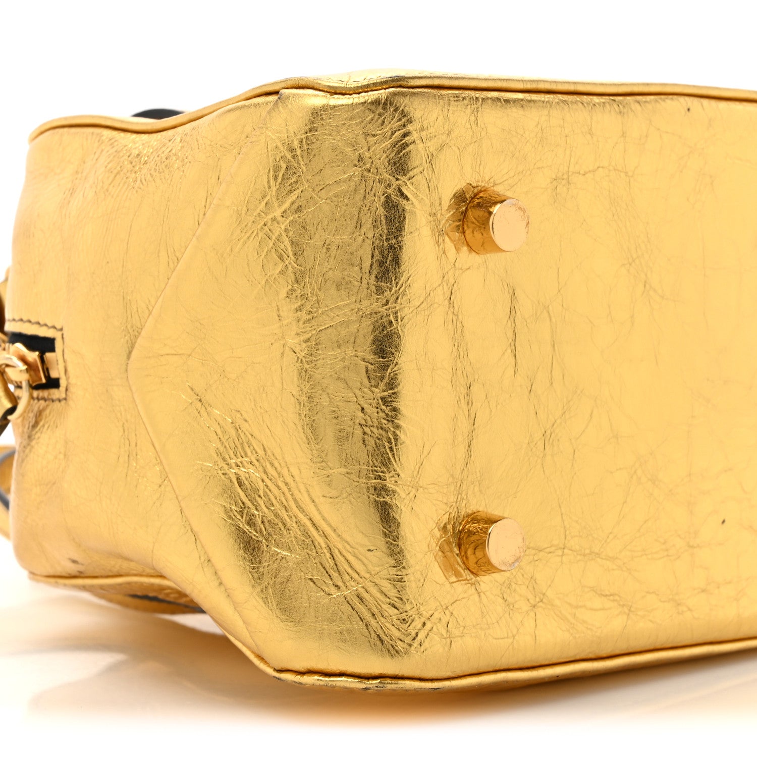 Khaite Metallic Calfskin Small Maeve Bag Gold 9 of 15