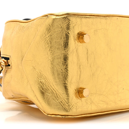 Khaite Metallic Calfskin Small Maeve Bag Gold 9 of 15