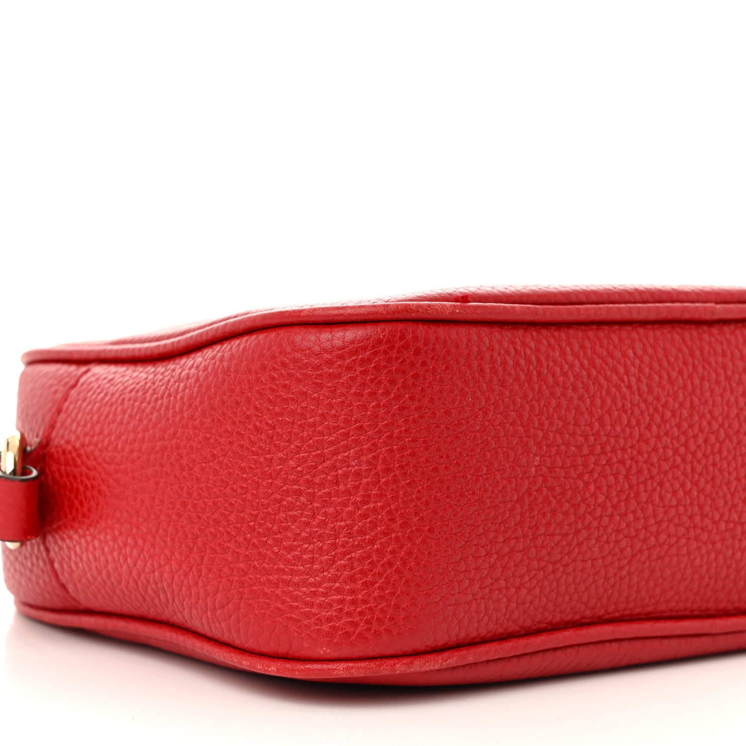 Gucci Pebbled Calfskin Small Soho Disco Bag Tabasco Red 10 of 19