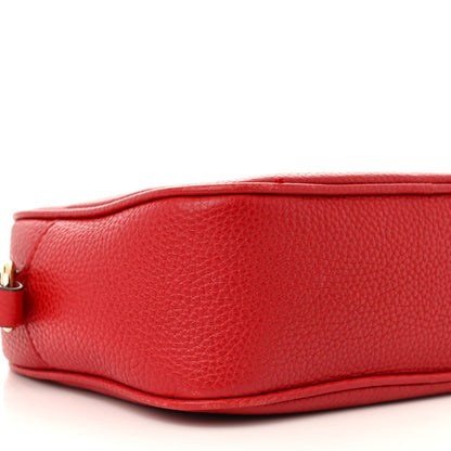 Gucci Pebbled Calfskin Small Soho Disco Bag Tabasco Red 10 of 19