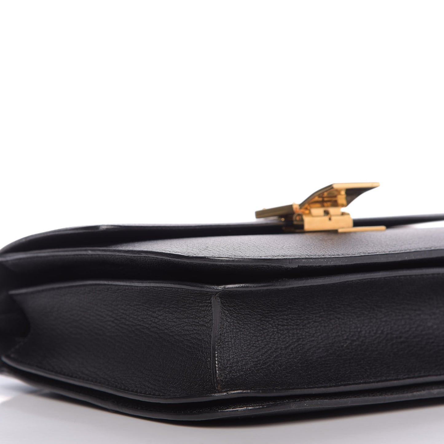 Goatskin Medium Classic Box Flap Bag Black