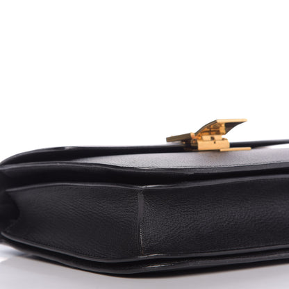 Celine Goatskin Medium Classic Box Flap Bag Black 6 of 9