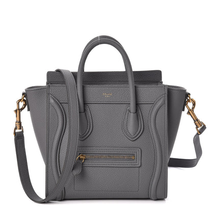 Celine Baby Drummed Calfskin Nano Luggage Kohl 1 of 10