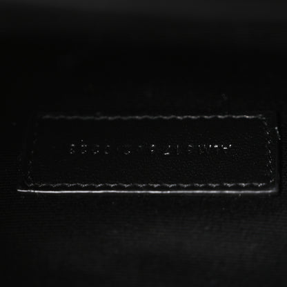 Saint Laurent Grain De Poudre Matelasse Chevron Monogram Envelope Clutch Crema Soft 7 of 10
