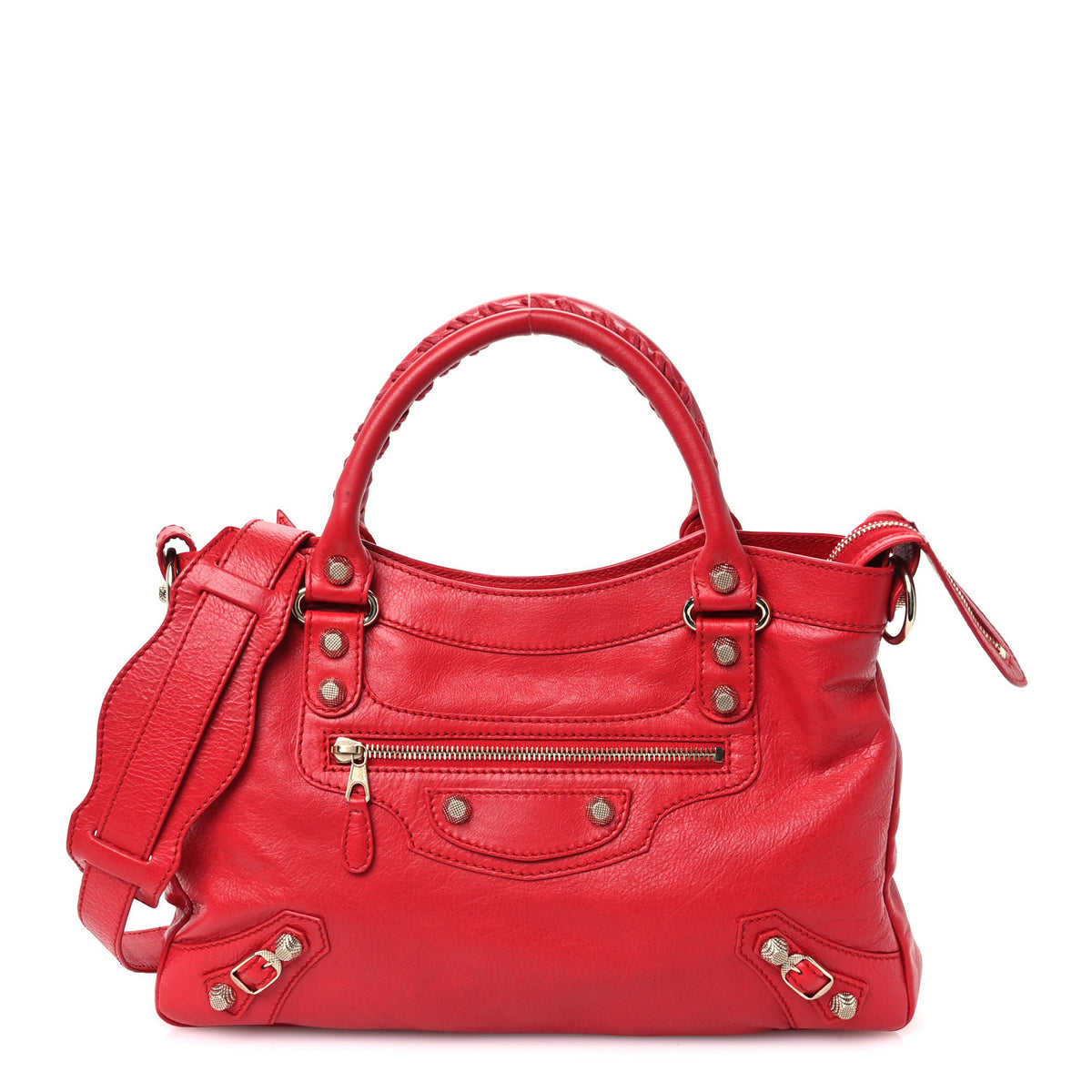 Balenciaga Agneau Giant 12 Gold Hardware Town Rouge Cardinal 1 of 10