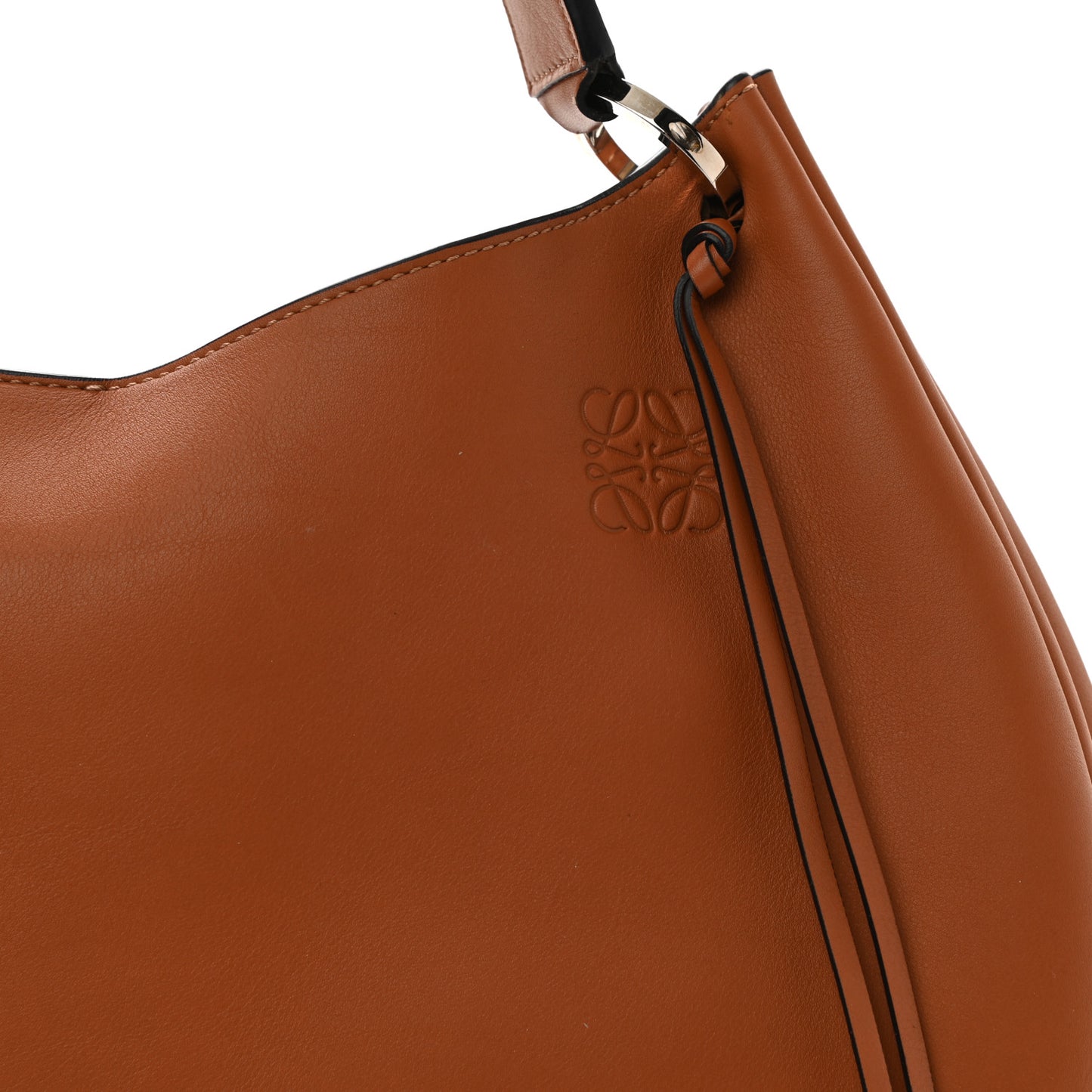 Calfskin Fortune Hobo Tan