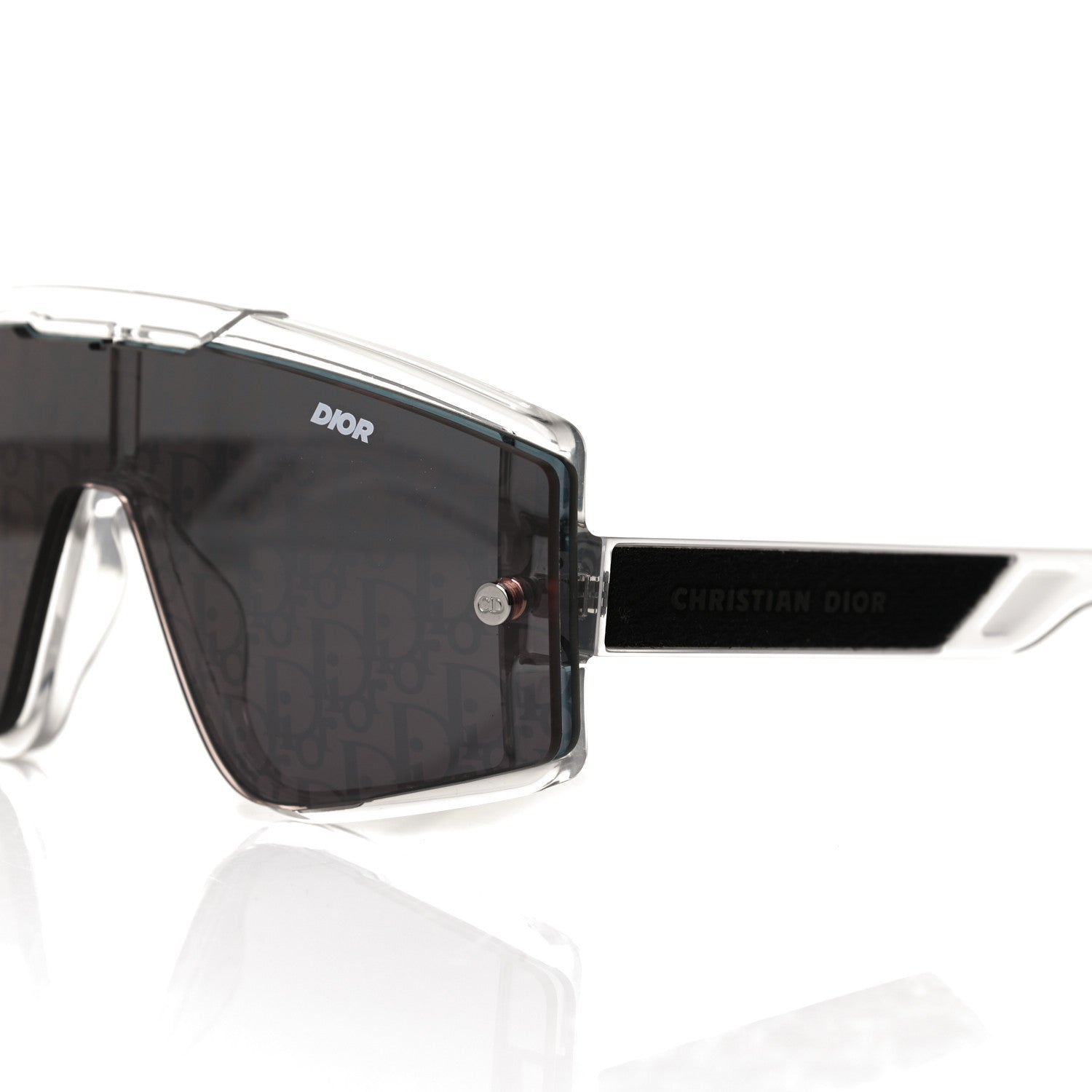 Christian Dior Acetate Diorxtrem MU Oblique Mask Sunglasses Crystal 6 of 7
