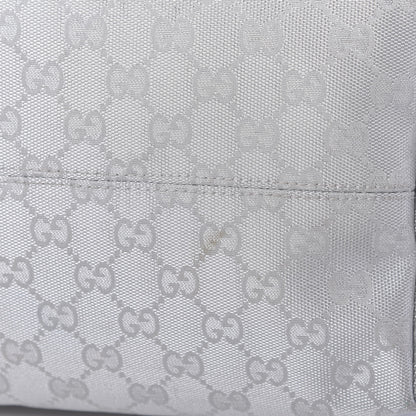 Gucci Metallic Monogram Travel Bag Silver 12 of 15
