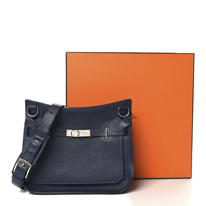 Hermes Taurillon Clemence Jypsiere 28 Bleu Nuit 11 of 11