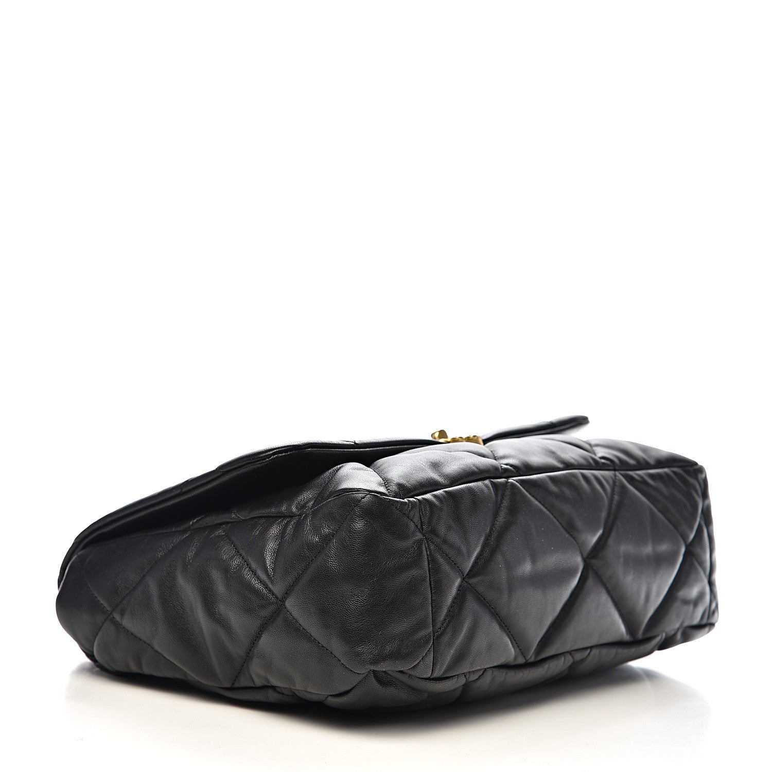 Chanel Goatskin Quilted Maxi 19 Flap Black 3 of 10