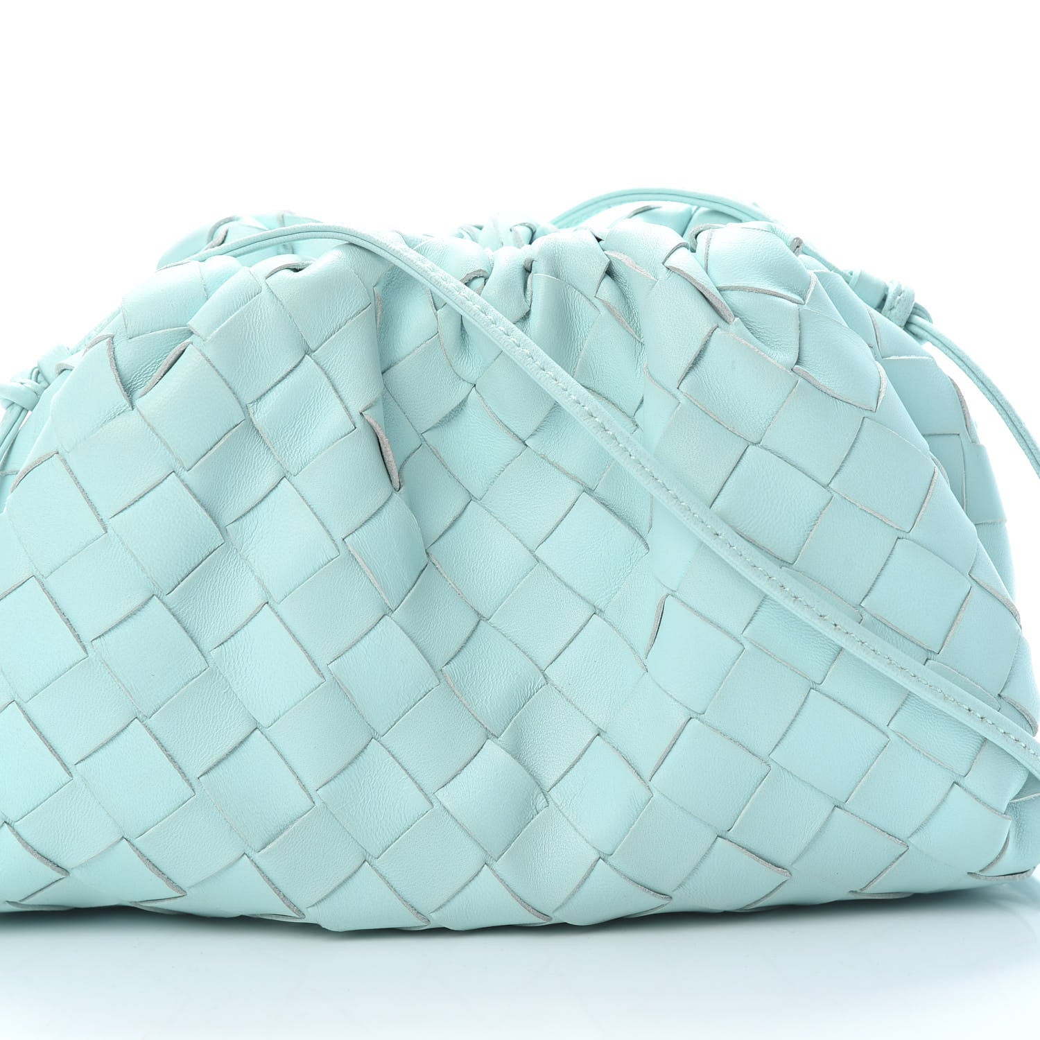 Bottega Veneta Nappa Intrecciato The Mini Pouch Topazio Silver 8 of 11