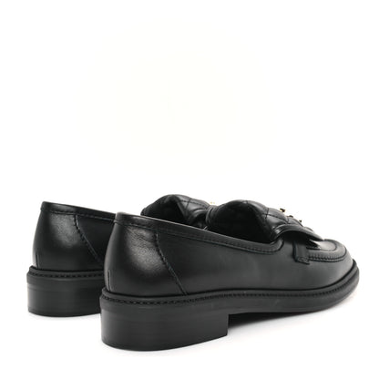 Chanel Lambskin Quilted CC Turnlock Loafers 40.5 Black 5 of 10