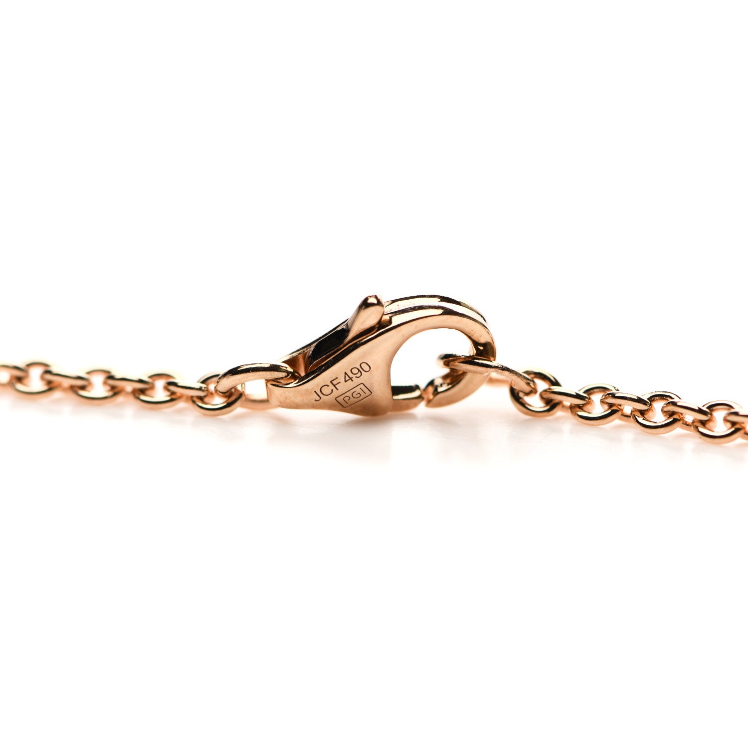 Cartier 18K Pink Gold Interlocking LOVE Necklace 5 of 6