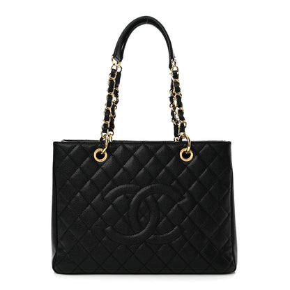 Chanel Caviar Quilted Grand Shopping Tote GST Black 1 of 14
