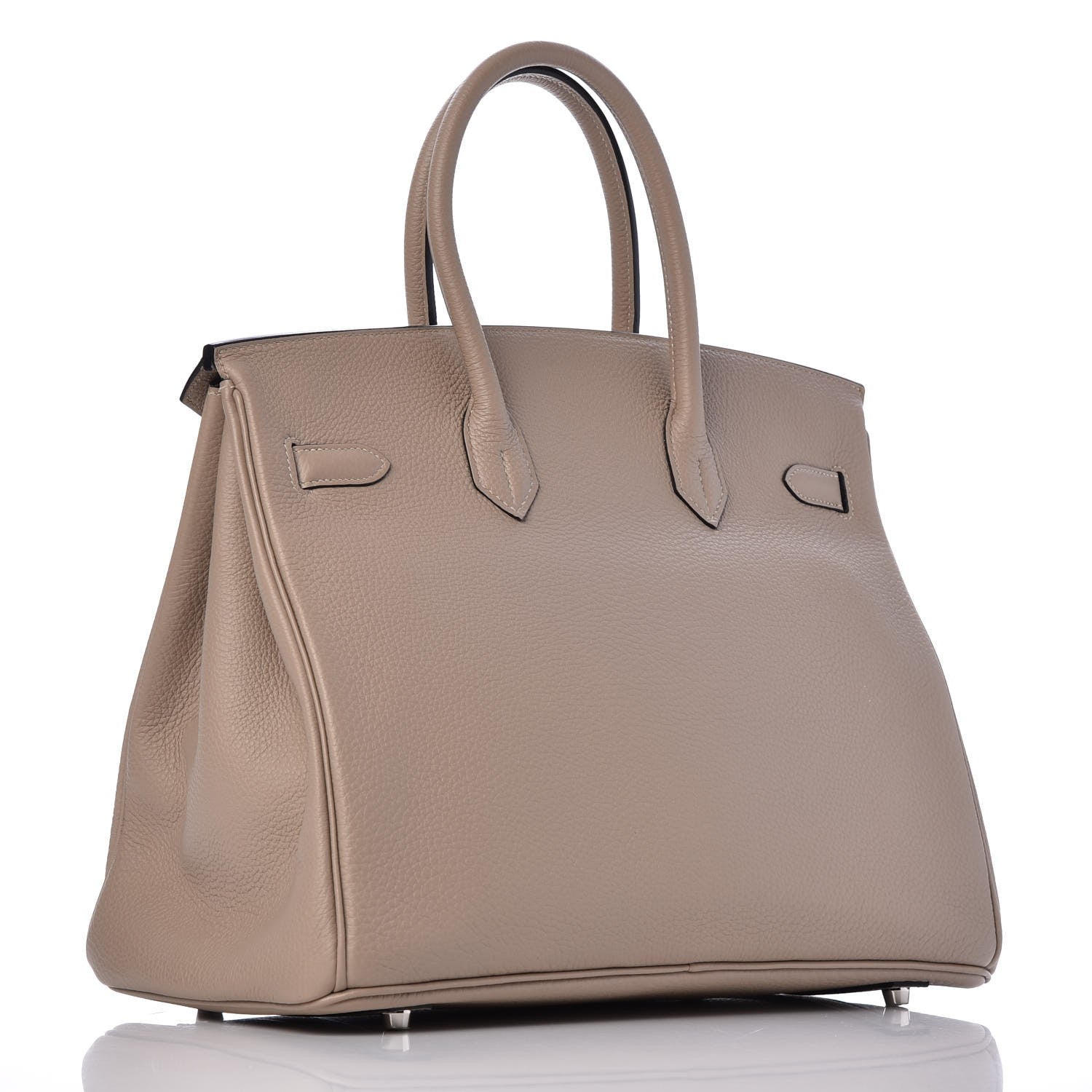 Hermes Taurillon Clemence Birkin 35 Gris Tourterelle 3 of 33