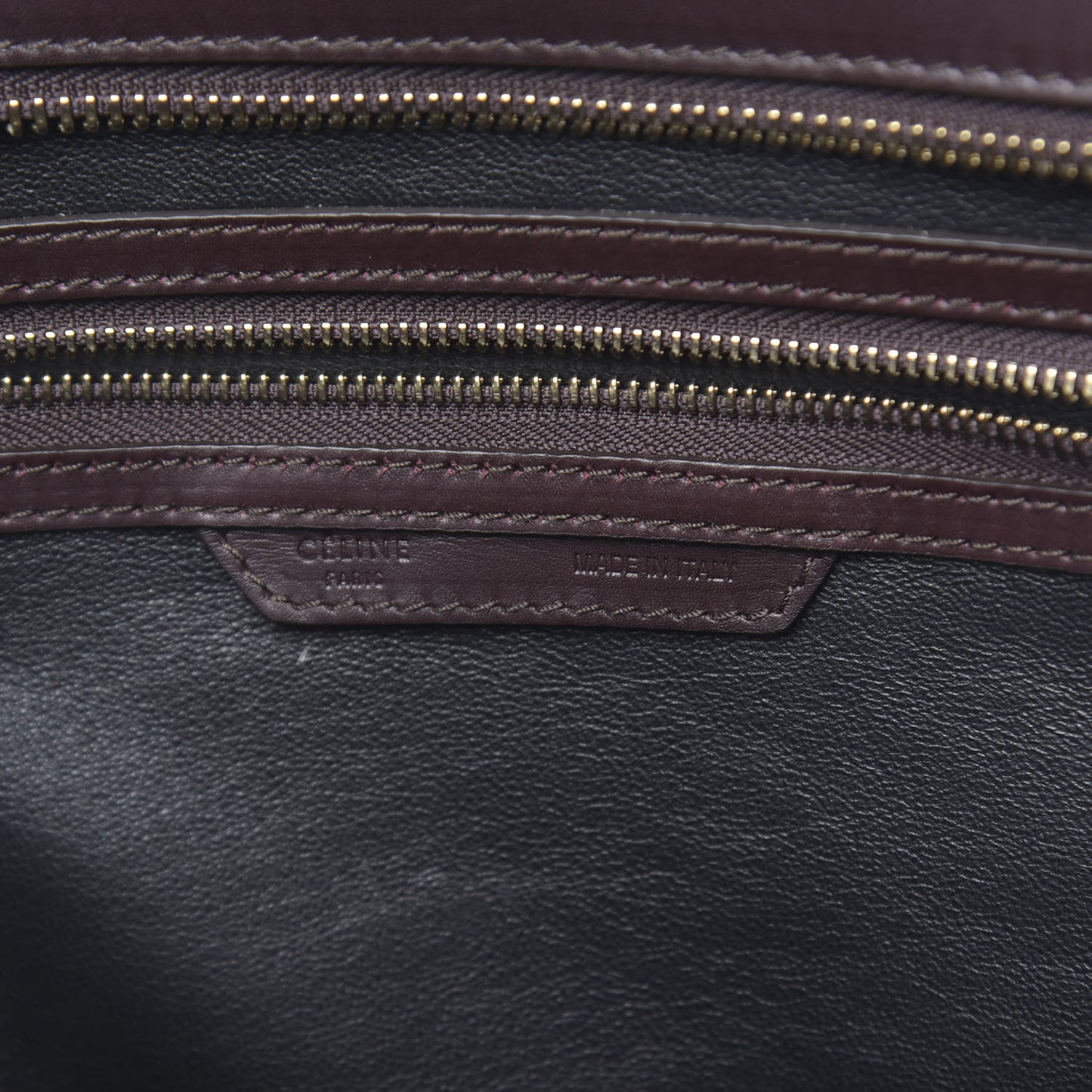 Smooth Calfskin Suede Tri-Color Shoulder Luggage Slate Blue Grey Burgundy