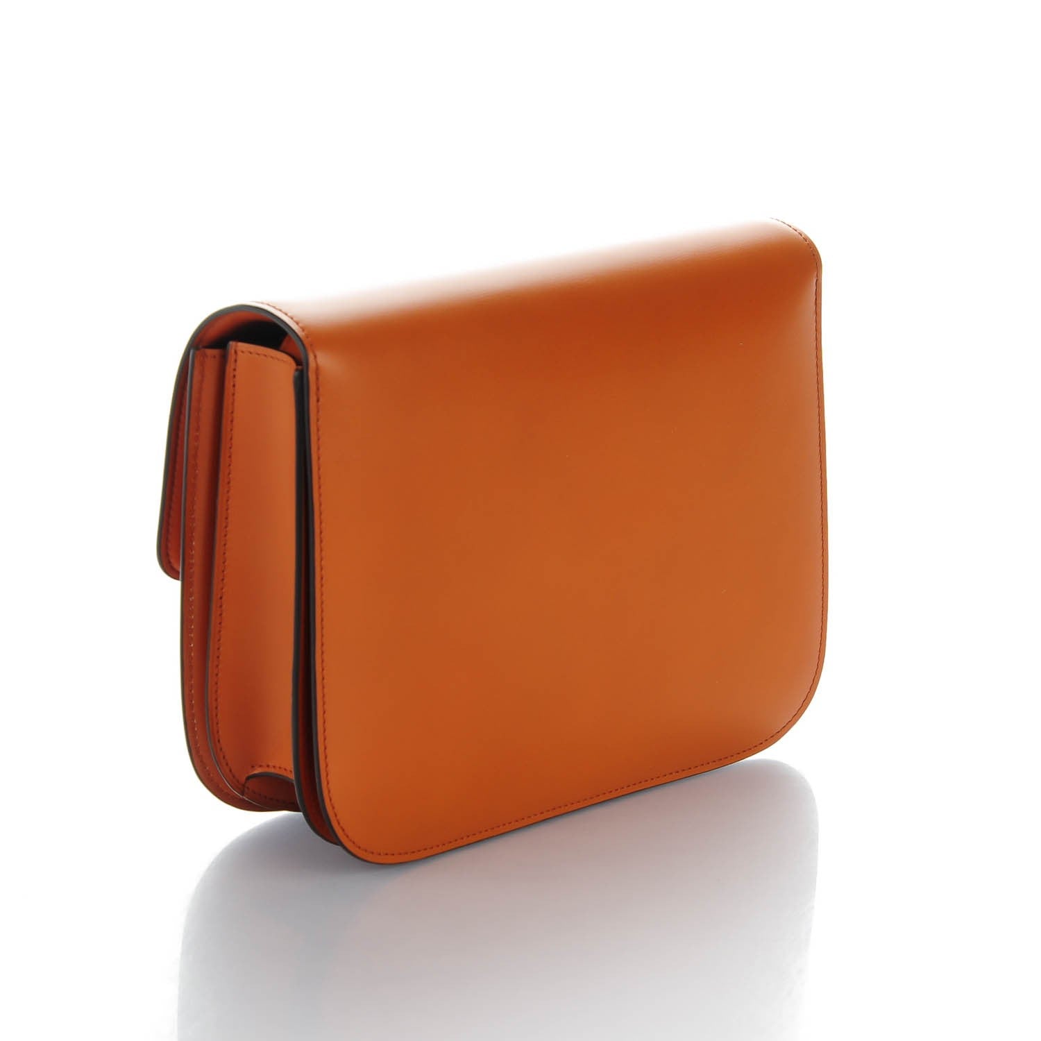 Celine Box Calfskin Medium Classic Box Flap Bag Tawny 3 of 8