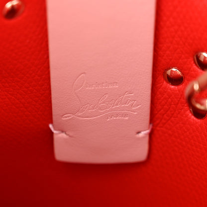 Christian Louboutin Calfskin Empire Spike Studded Mini North South Cabata Tote Rosy 6 of 10