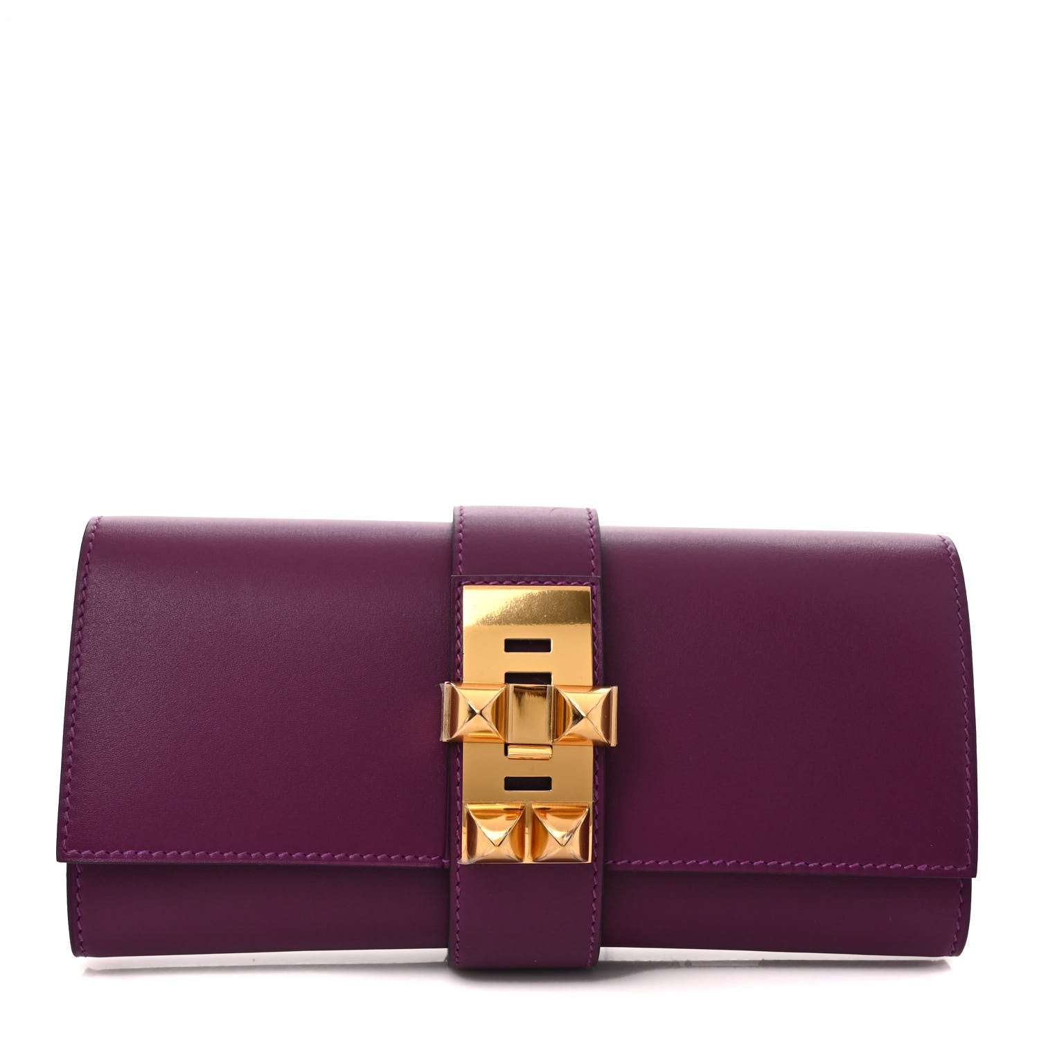 Hermes Tadelakt Medor 23 Clutch Anemone 1 of 7