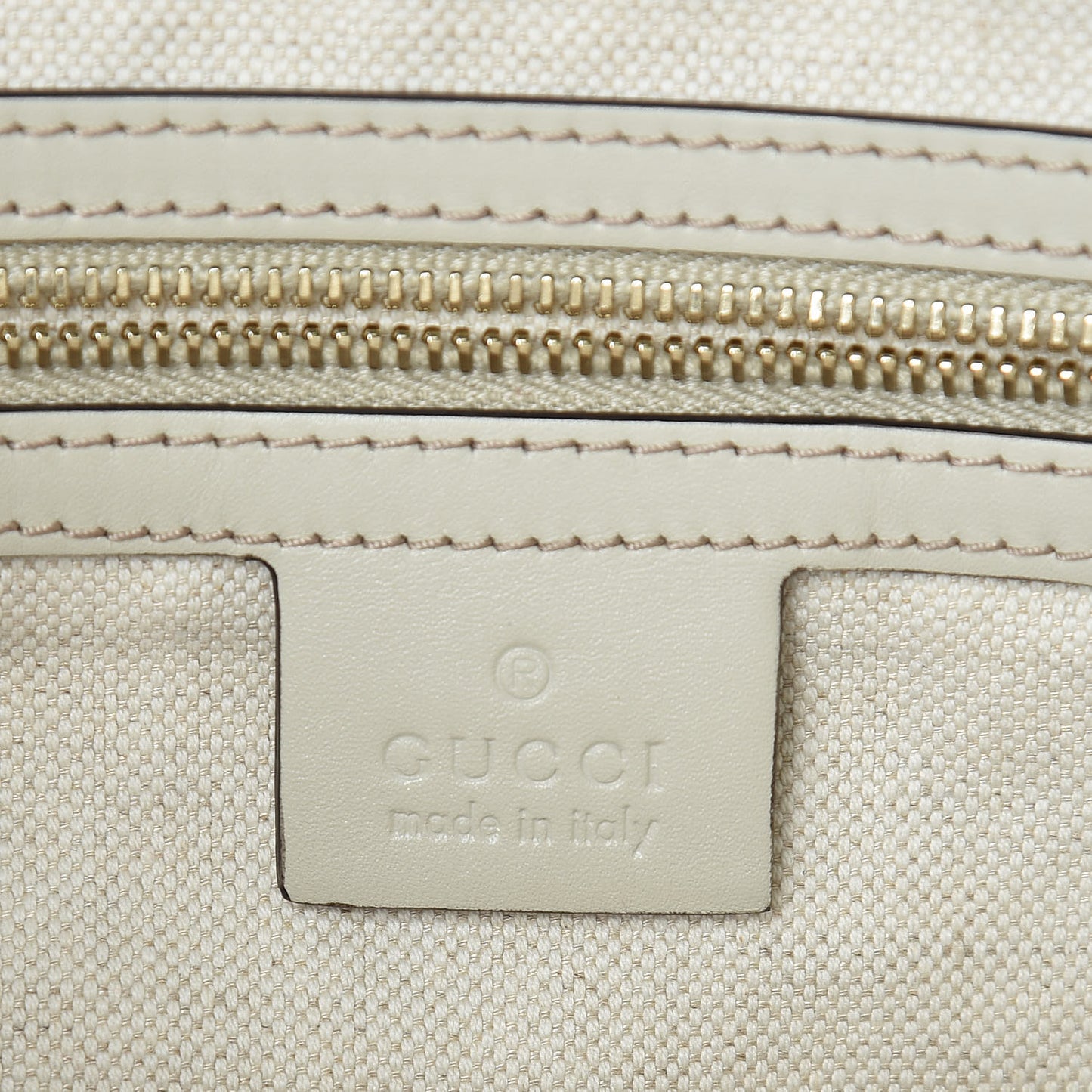 Monogram Web Medium Mayfair Tote Off White