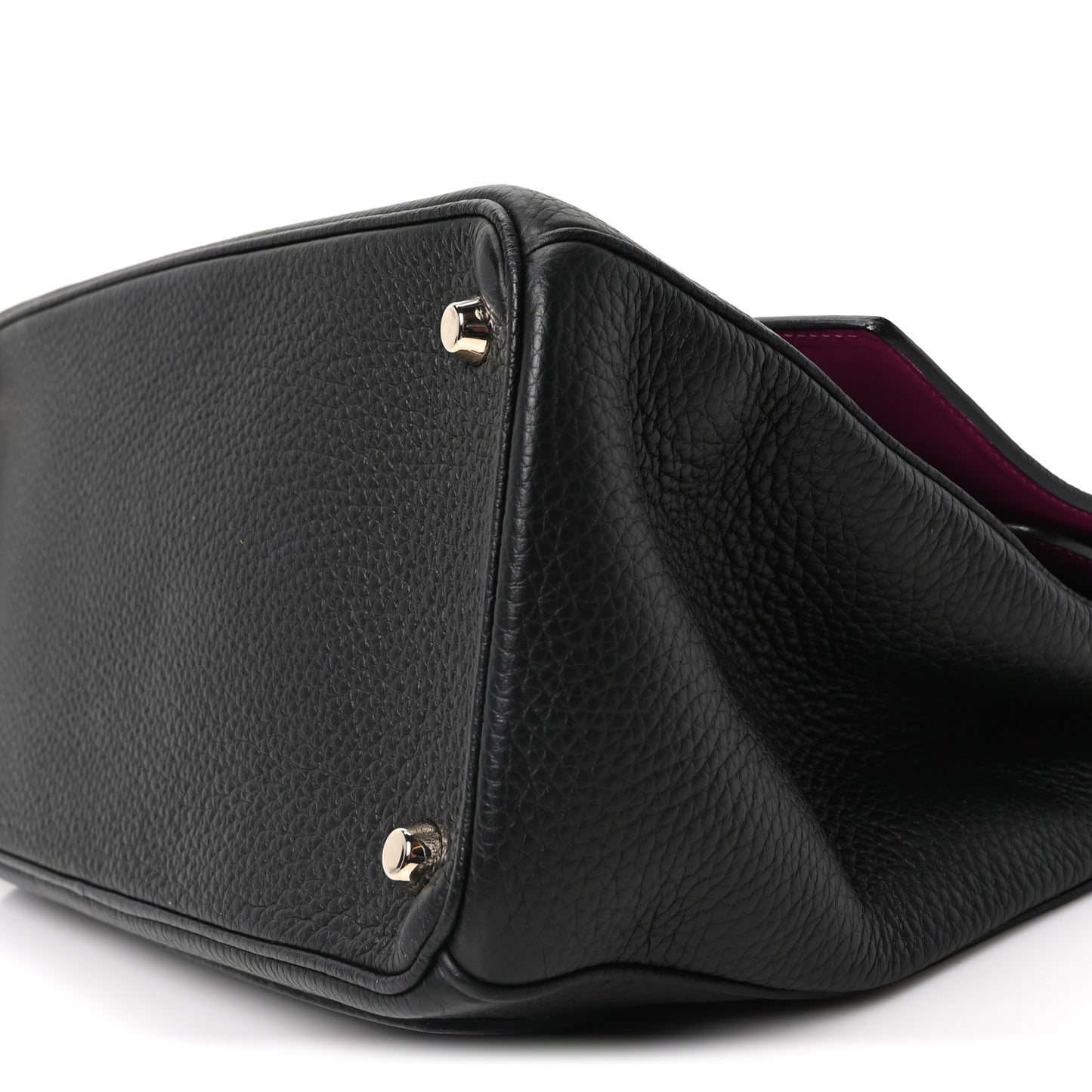 Bullcalf Medium Be Dior Flap Black Fraise