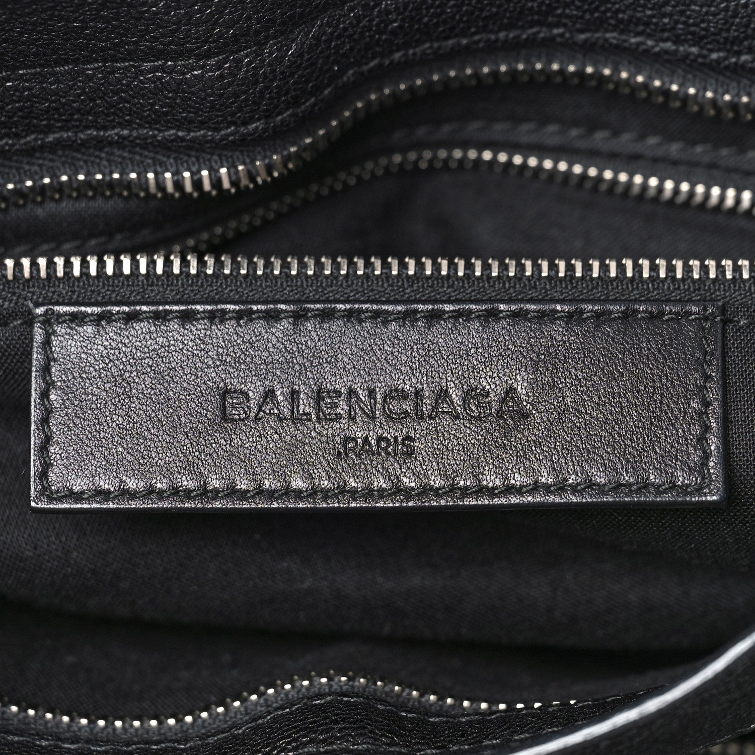 Balenciaga Chevre Silver Metallic Edge Hardware City Black 6 of 8