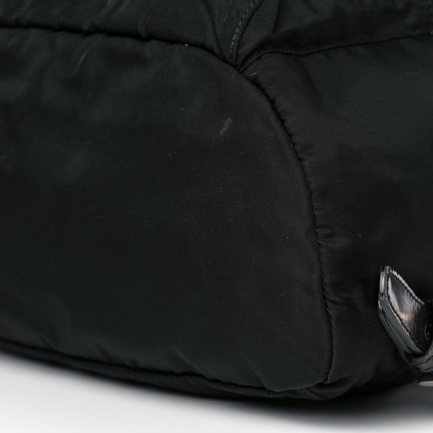 Nylon Vela Medium Cinch Backpack Black