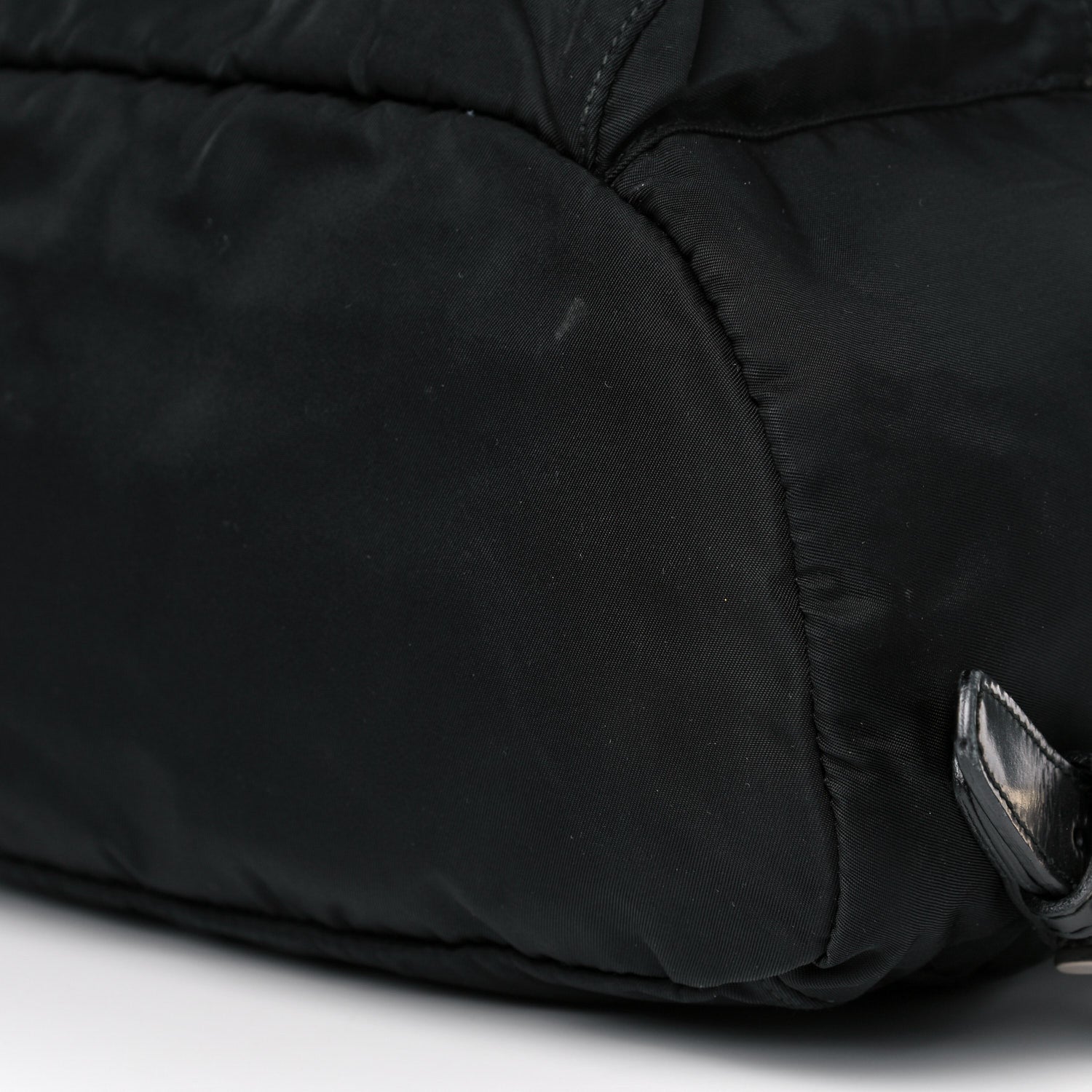 Prada Nylon Vela Medium Cinch Backpack Black 8 of 15