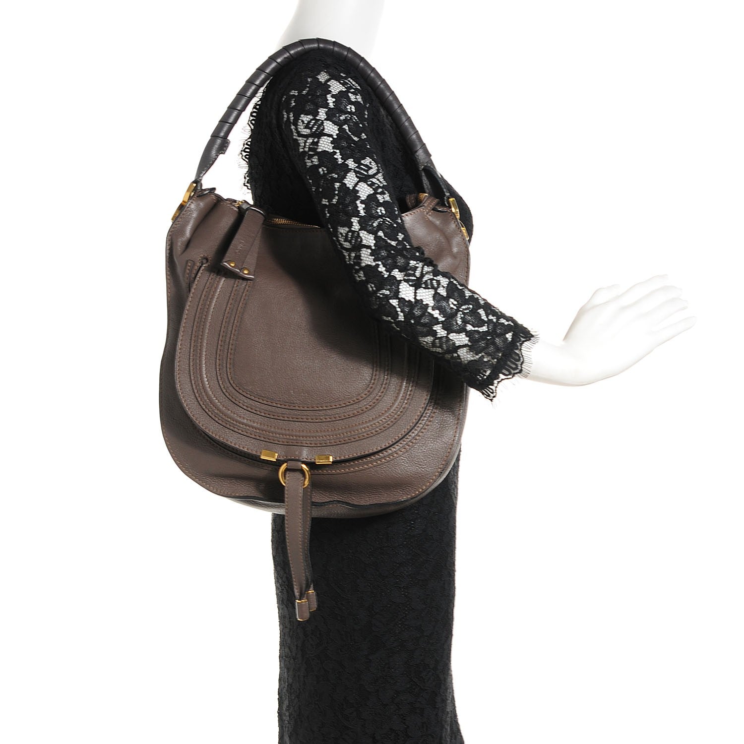 Chloe Calfskin Medium Marcie Hobo Nut 2 of 11