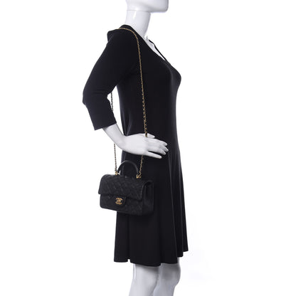 Chanel Caviar Quilted Mini Top Handle Rectangular Flap Black 2 of 10
