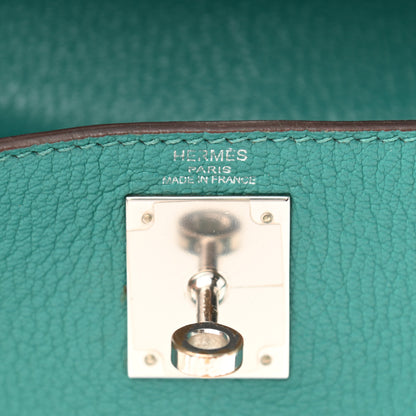 Hermes Chevre De Coromandel Kelly Retourne 28 Bleu Paon 5 of 15