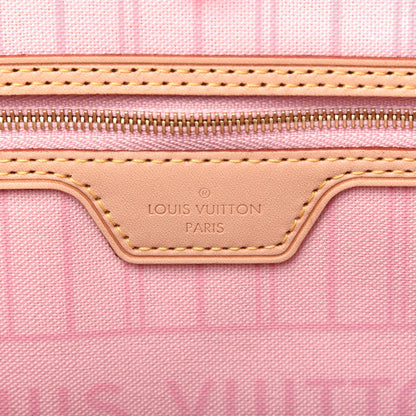 Louis Vuitton Damier Azur Neo Neverfull MM Rose Ballerine 6 of 12