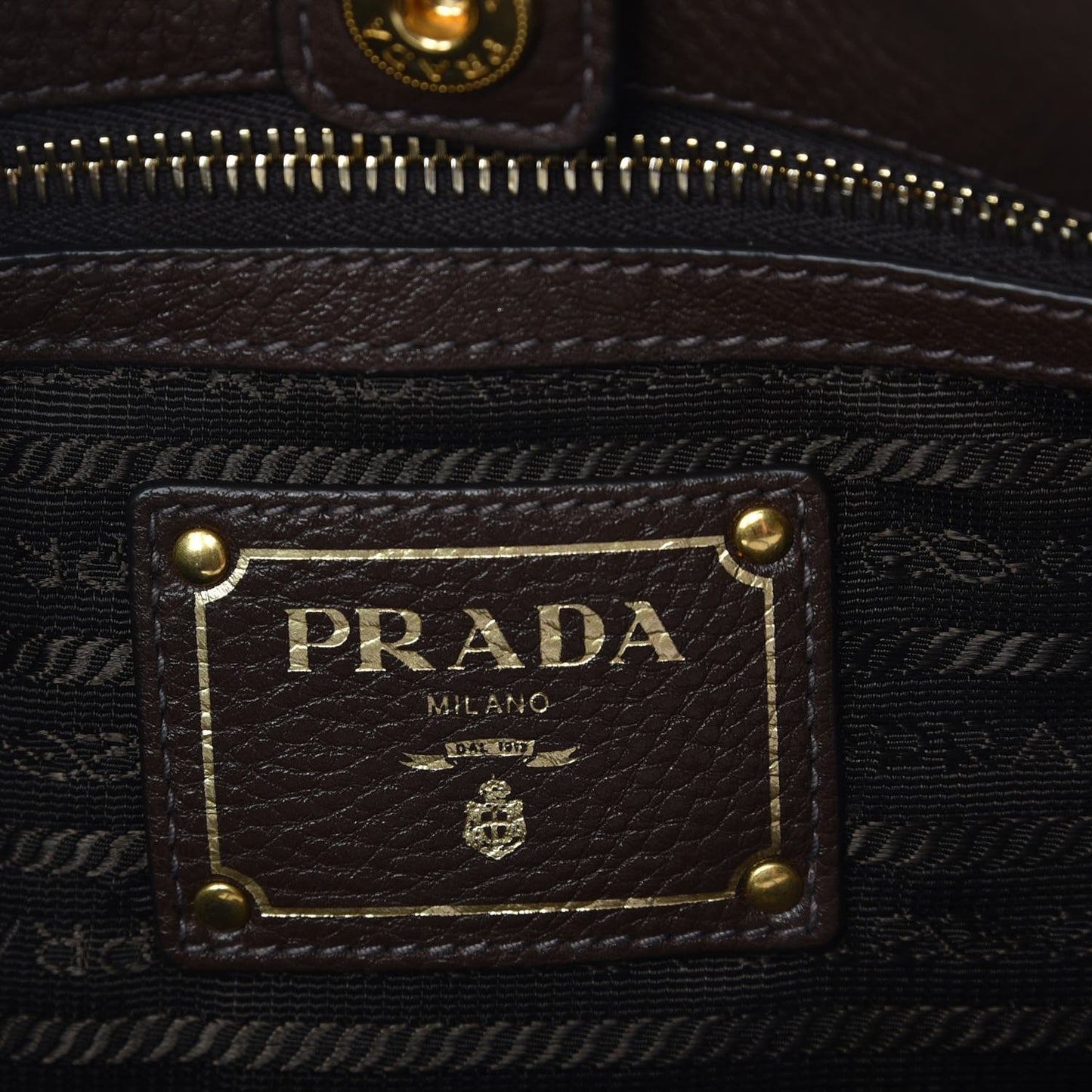 Vitello Daino Side Zip Shopping Tote Bruciato