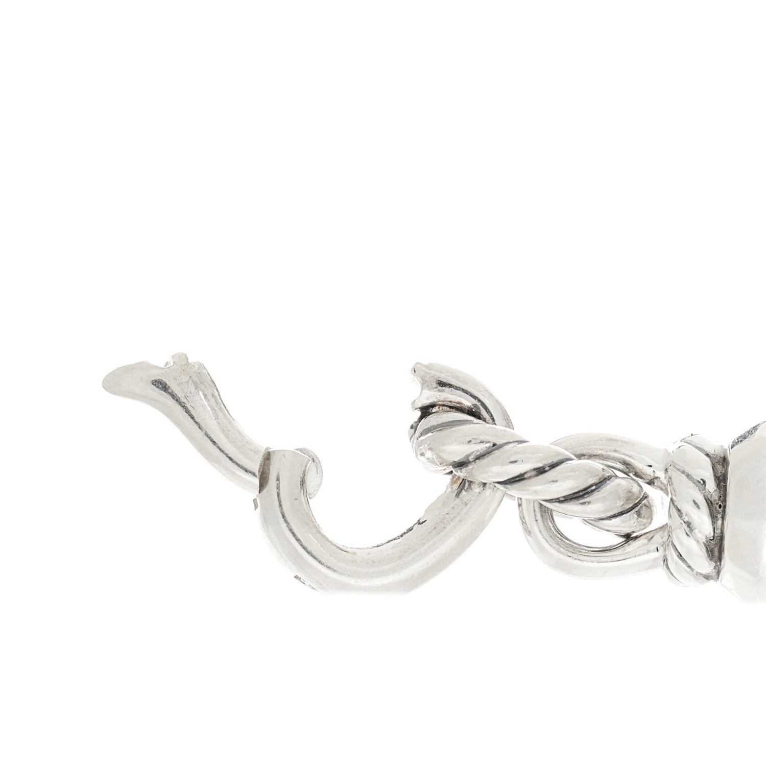 David Yurman Sterling Silver Diamond Lexington Barrel Pendant 5 of 5