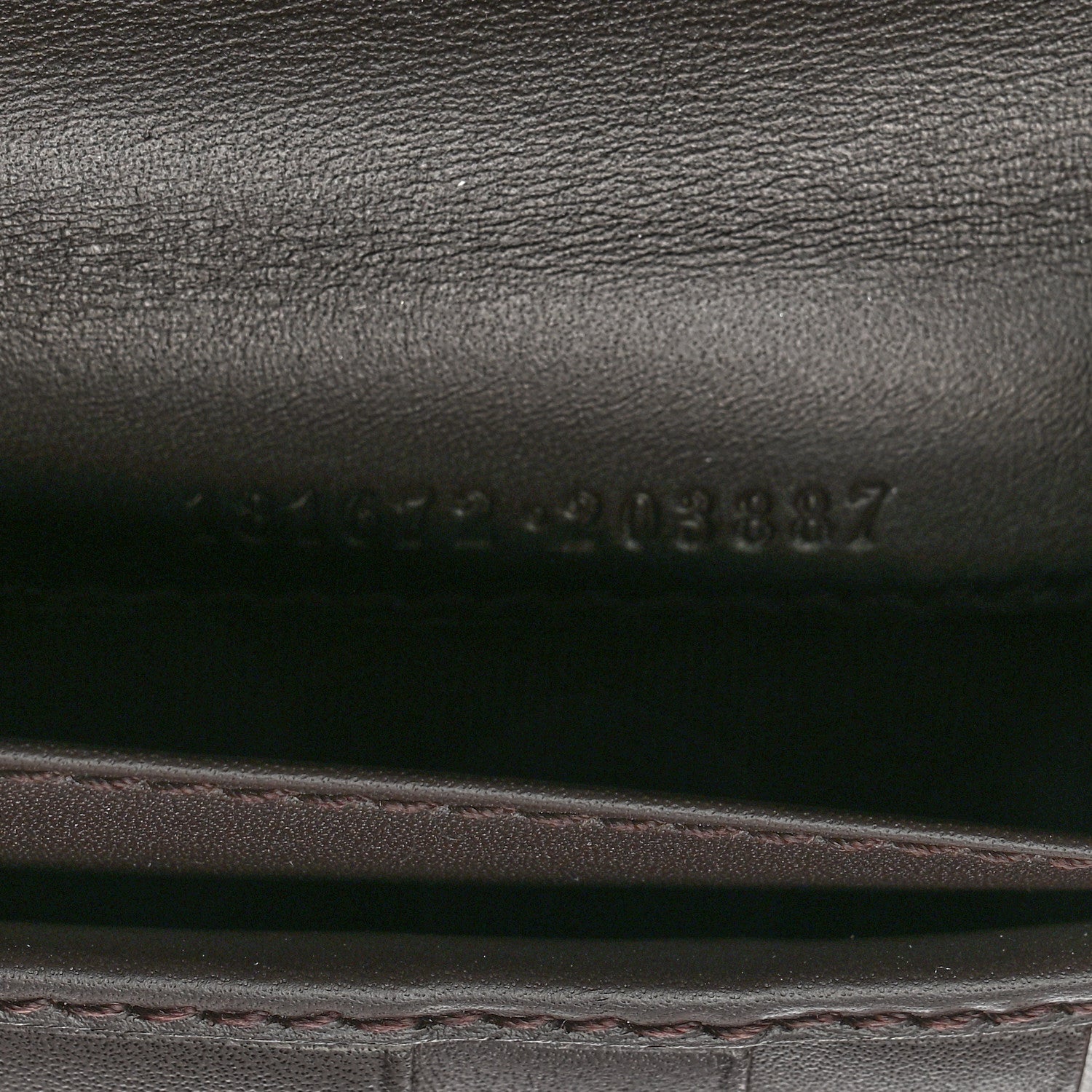 Gucci Monogram Calfskin Ladies Web Continental Wallet Beige Ebony Cocoa 7 of 7