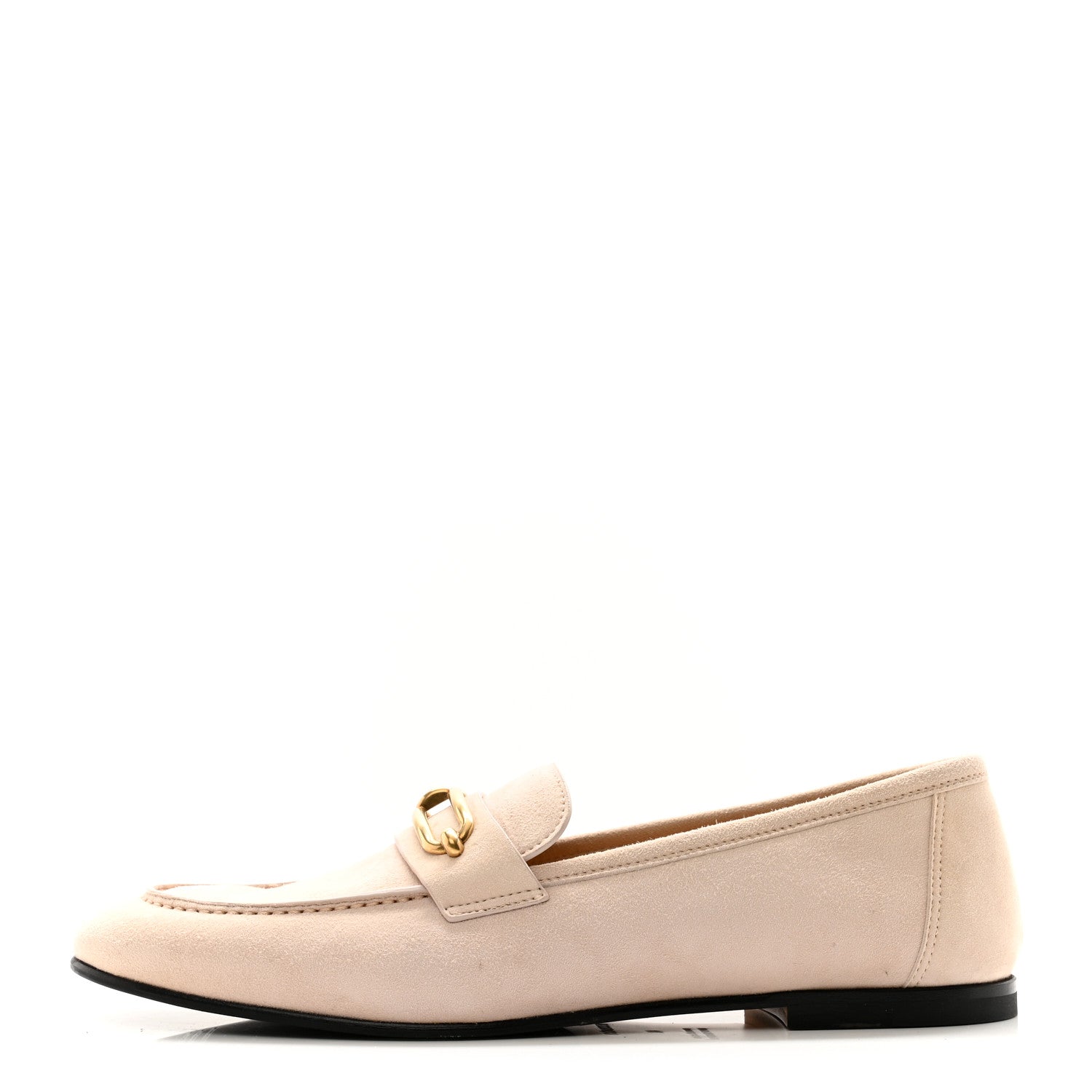 Hermes Suede Goatskin Womens Colette Loafers 41 Blanc Poros 1 of 9