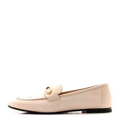 Hermes Suede Goatskin Womens Colette Loafers 41 Blanc Poros 1 of 9