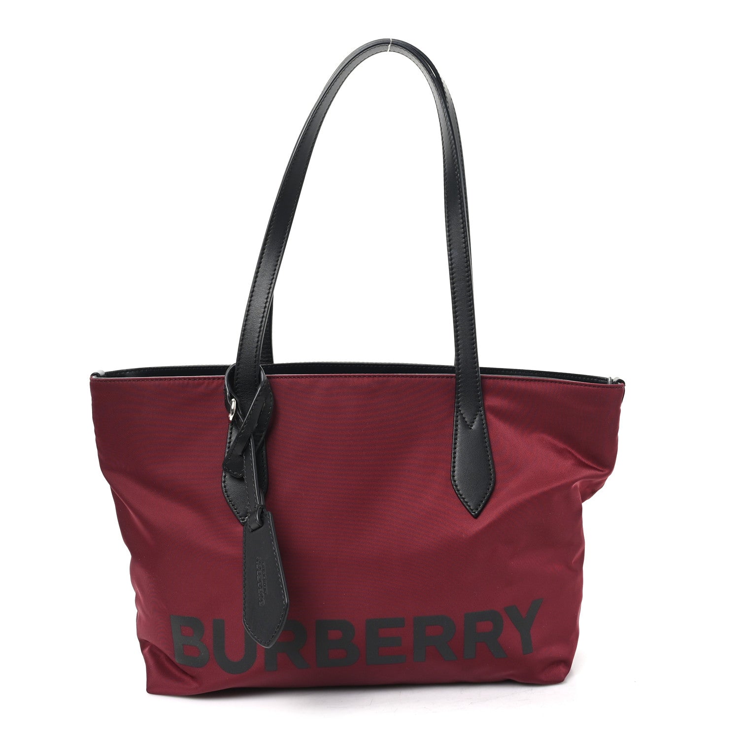 Burberry Nylon Logo Small Ardwell Tote Burgundy 1 of 10