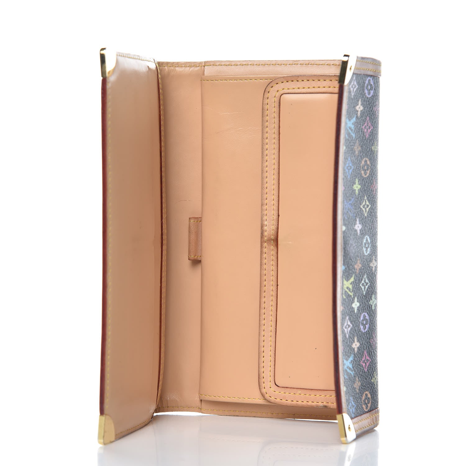 Louis Vuitton Monogram Multicolor Porte Tresor International Wallet Black 5 of 16