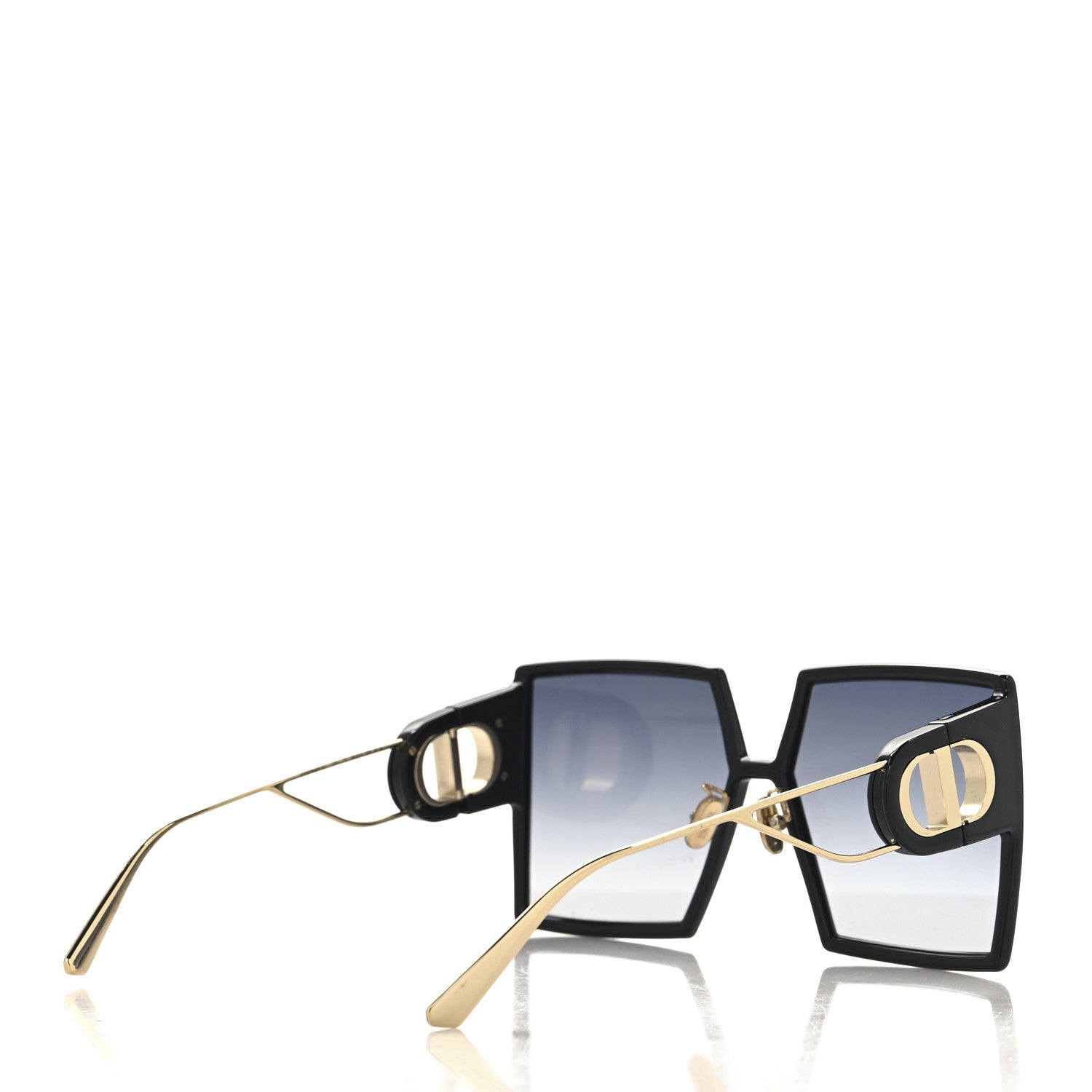Christian Dior Acetate Square 30 Montaigne Sunglasses Black 4 of 8