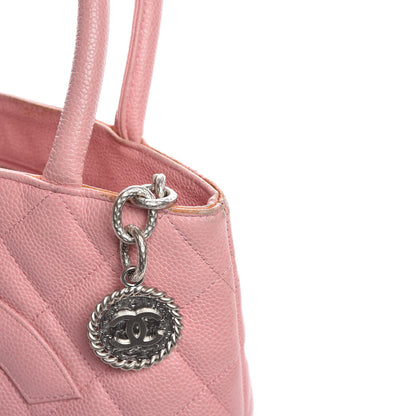 Chanel Caviar Quilted Medallion Tote Light Pink 12 of 20