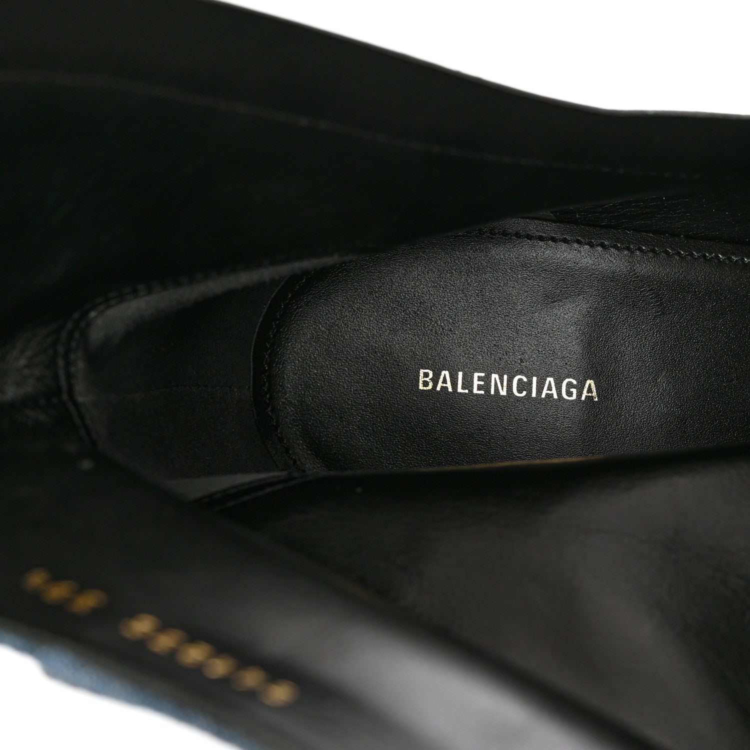 Balenciaga Denim Ankle Boots 39.5 Blue 8 of 10