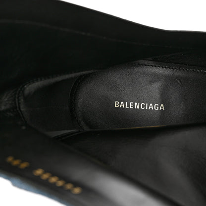 Balenciaga Denim Ankle Boots 39.5 Blue 8 of 10