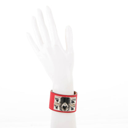 Hermes Epsom Collier De Chien CDC Bracelet S Rouge Casaque 2 of 7