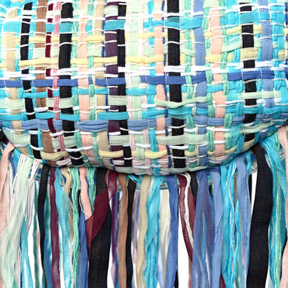 Chanel Tweed Fringe Hammock Hobo Bag Multicolor 7 of 10