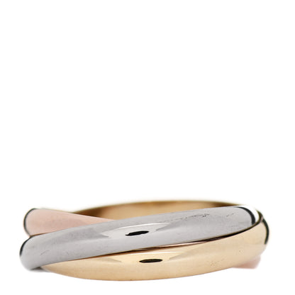 Cartier 18K Pink Yellow White Gold Small Trinity Ring 58 8.25 3 of 6