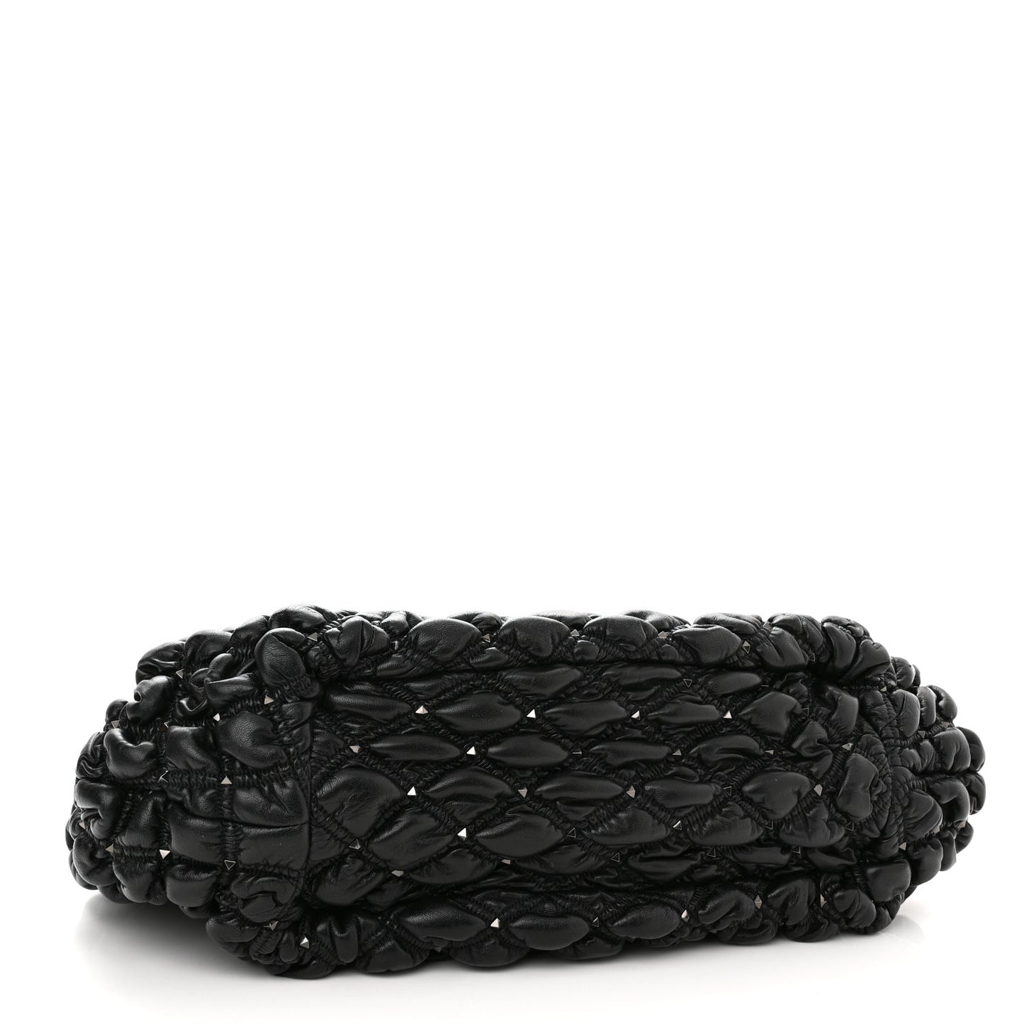 Nappa Spikeme Hobo Bag Black