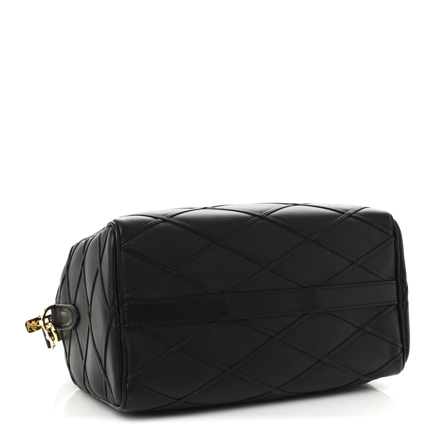 Lambskin Malletage Speedy Bandouliere 25 Black